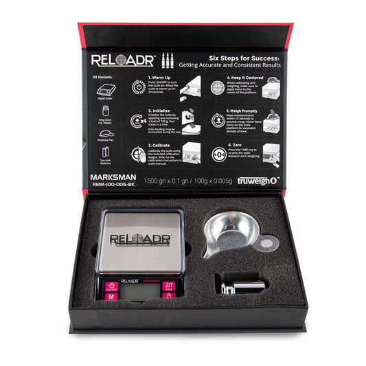 Truweigh Marksman Digital Reloading Scale - 100g x 0.005g - Black - Discreet Smoker