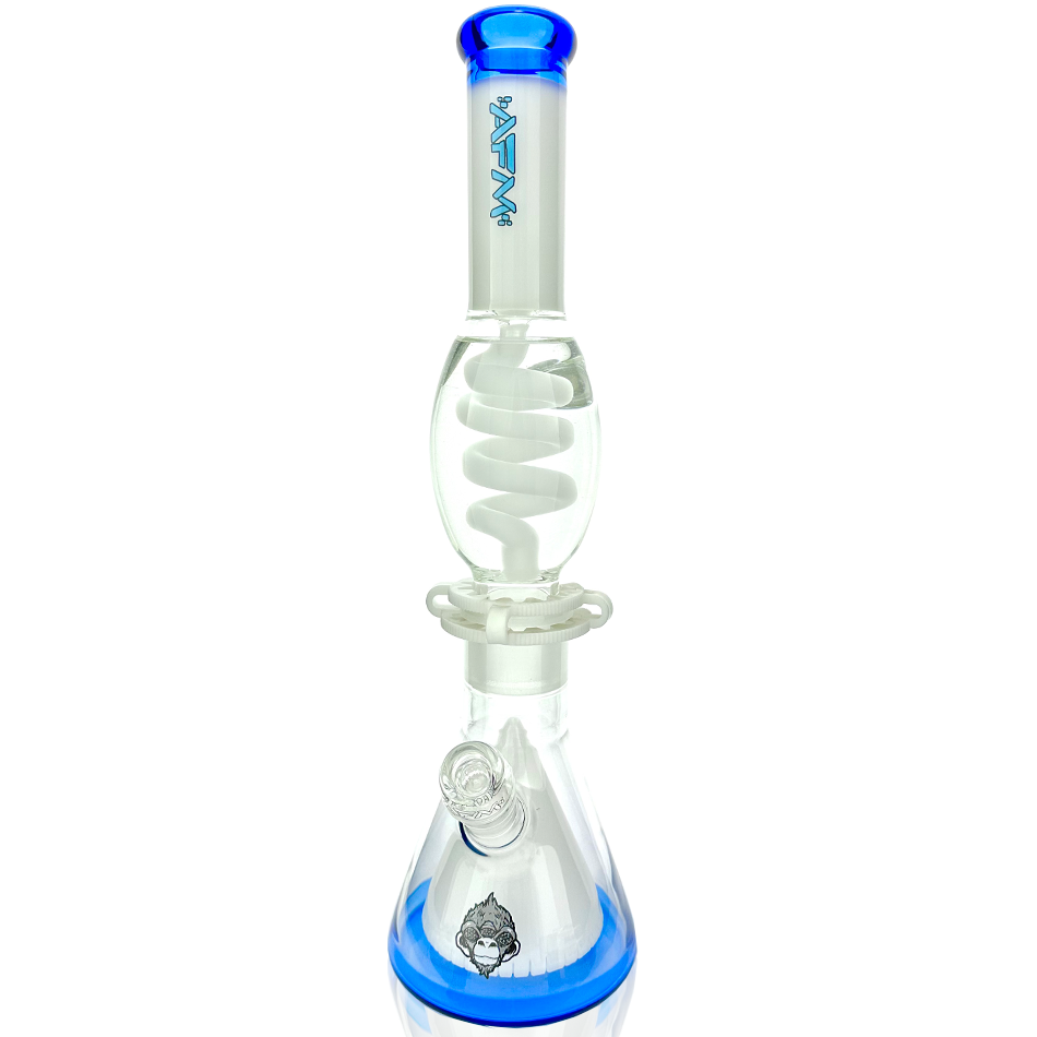 16″ AFM UFO Pyramid Freezable Coil Beaker Bong – Glycerin Coil - Discreet Smoker