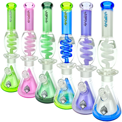16″ AFM UFO Pyramid Freezable Coil Beaker Bong – Glycerin Coil - Discreet Smoker