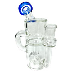 AFM 5.5″ Power Can Color Glass Recycler Mini Dab Rig - Discreet Smoker