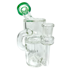 AFM 5.5″ Power Can Color Glass Recycler Mini Dab Rig - Discreet Smoker