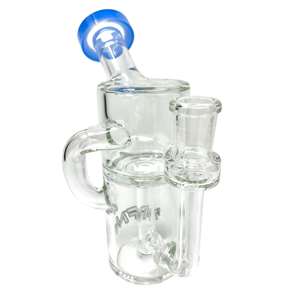 AFM 5.5″ Power Can Color Glass Recycler Mini Dab Rig - Discreet Smoker