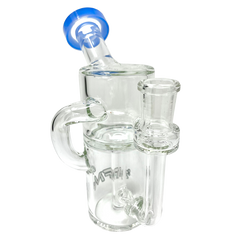 AFM 5.5″ Power Can Color Glass Recycler Mini Dab Rig - Discreet Smoker