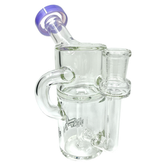 AFM 5.5″ Power Can Color Glass Recycler Mini Dab Rig - Discreet Smoker