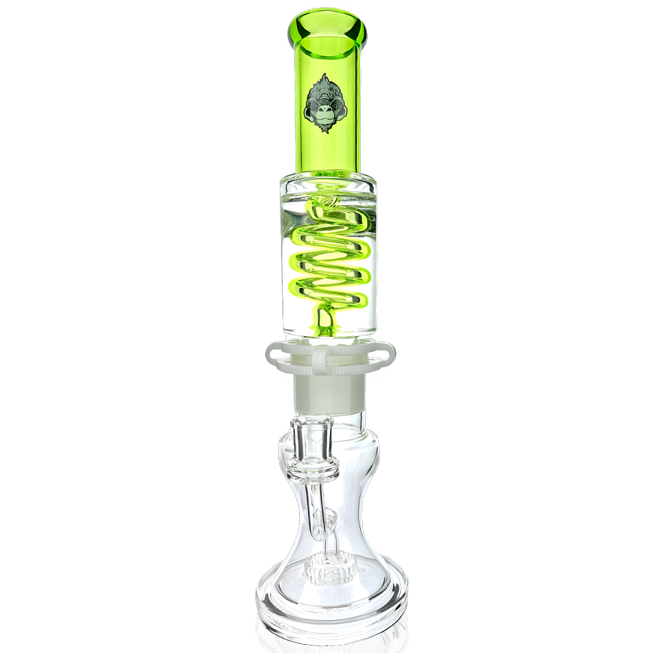 14″ AFM Shower Head Freezable Coil Bong – Glycerin Coil - Discreet Smoker