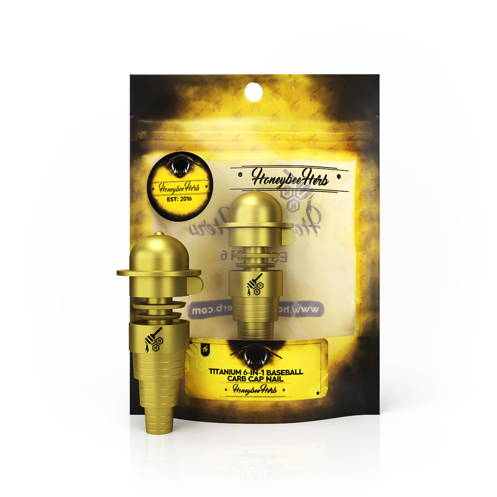 TITANIUM 6 IN 1 BASEBALL CARB CAP DAB NAIL - Discreet Smoker
