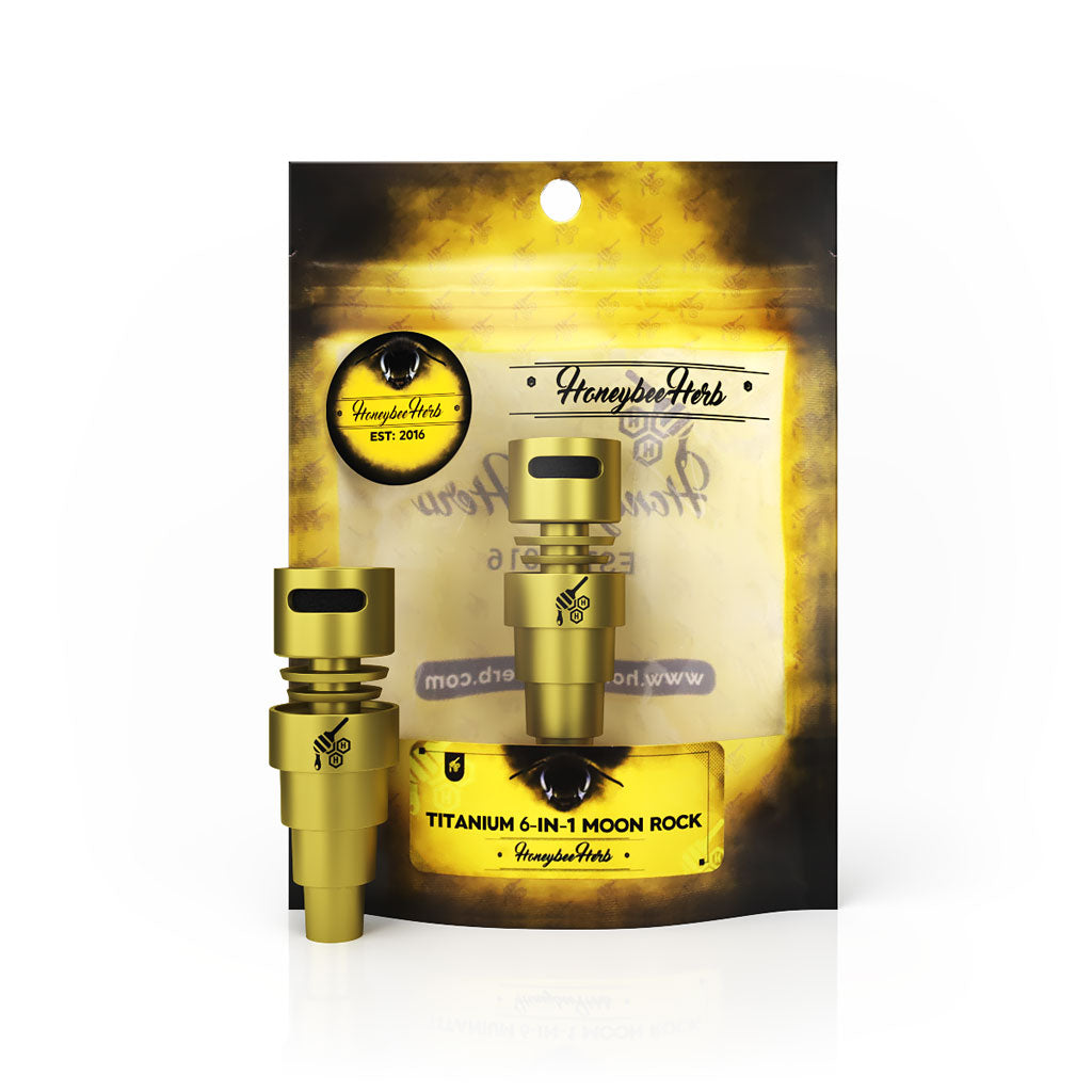 TITANIUM 6 IN 1 MOON ROCK DAB NAIL - Discreet Smoker