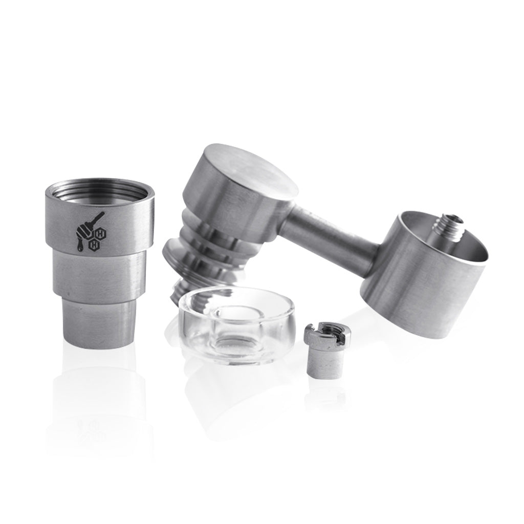 TITANIUM 4 IN 1 SIDECAR HYBRID BANGER DAB NAIL - Discreet Smoker