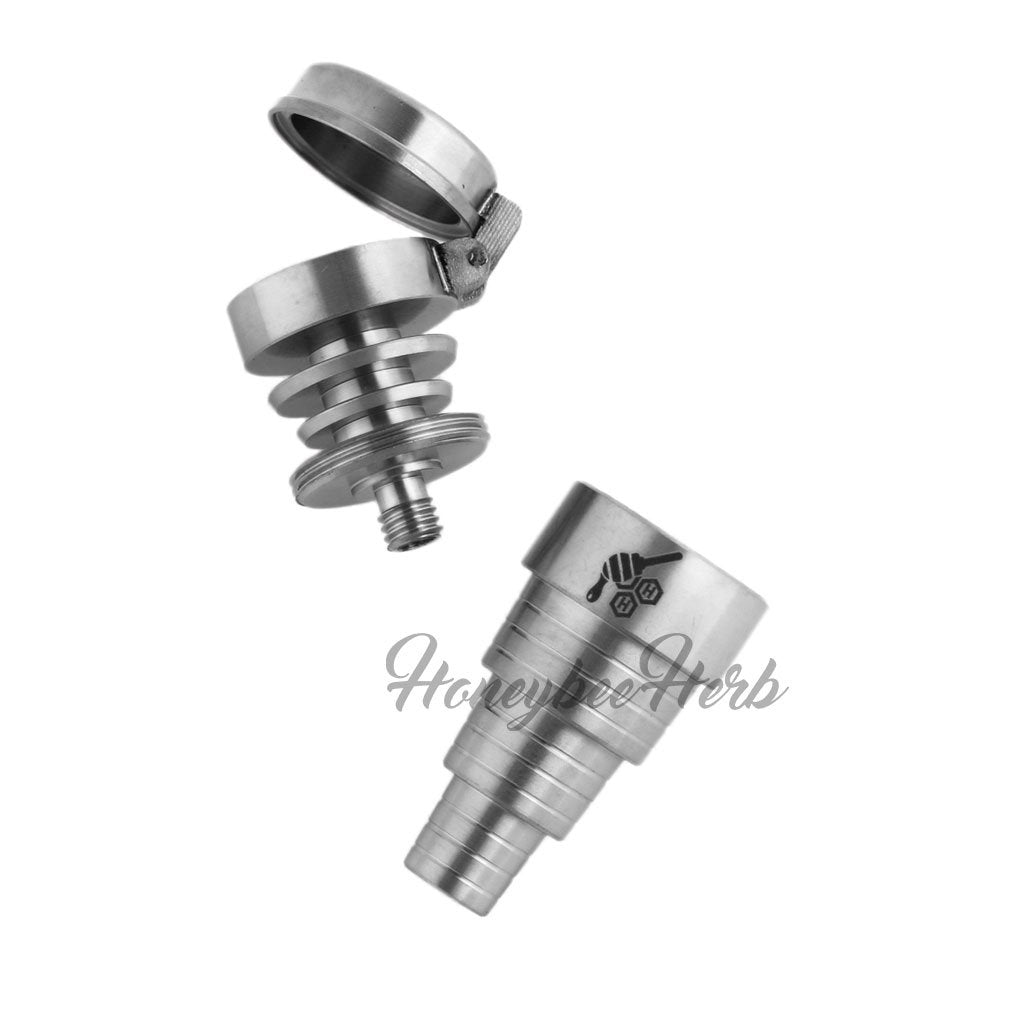 TITANIUM 6 IN 1 CARB CAP DAB NAIL - Discreet Smoker