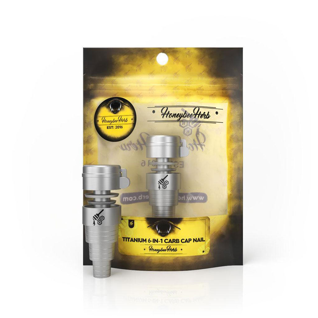 TITANIUM 6 IN 1 CARB CAP DAB NAIL - Discreet Smoker