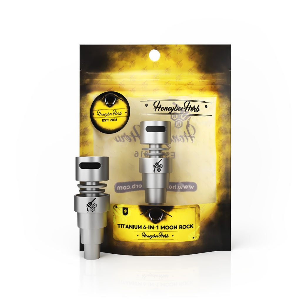 TITANIUM 6 IN 1 MOON ROCK DAB NAIL - Discreet Smoker