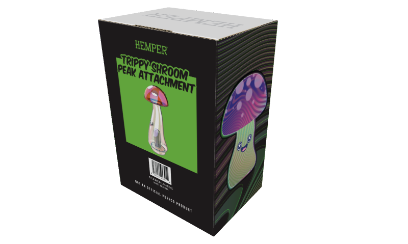 Trippy Shroom Puffco Peak Top - Discreet Smoker