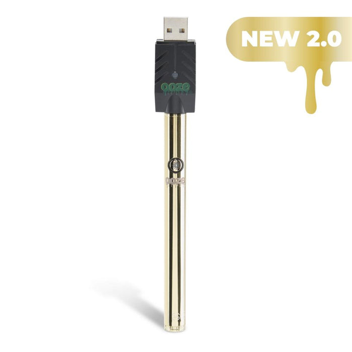 Ooze Twist Slim Pen 2.0 510 Thread Vaporizer Battery, Lucky Gold