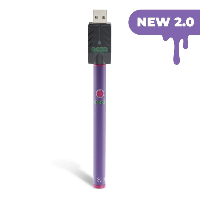 Ooze Twist Slim Pen 2.0 510 Thread Vaporizer Battery, Ultra Purple