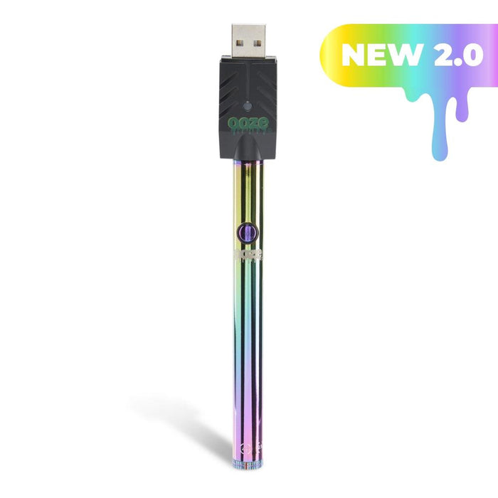 Ooze Twist Slim Pen 2.0 510 Thread Vaporizer Battery, Rainbow