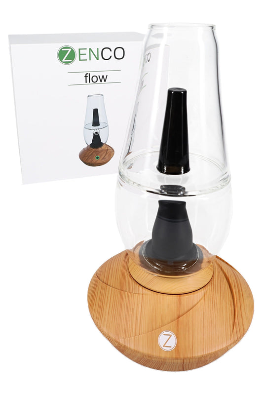 Zenco Flow Desktop Vaporizer – Auto-Fill Water Glass – 4 Heat Settings