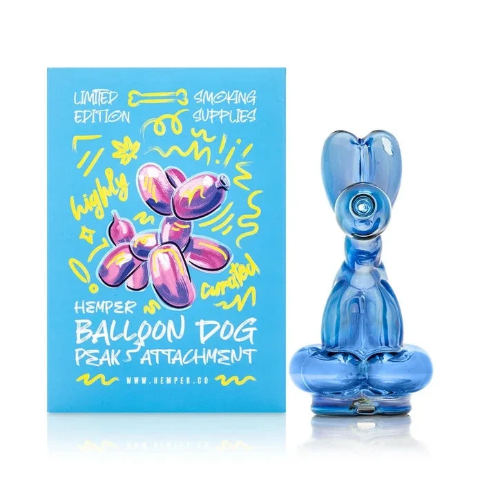 Hemper Balloon Dog Puffco Peak Top – 4.7″ - Discreet Smoker