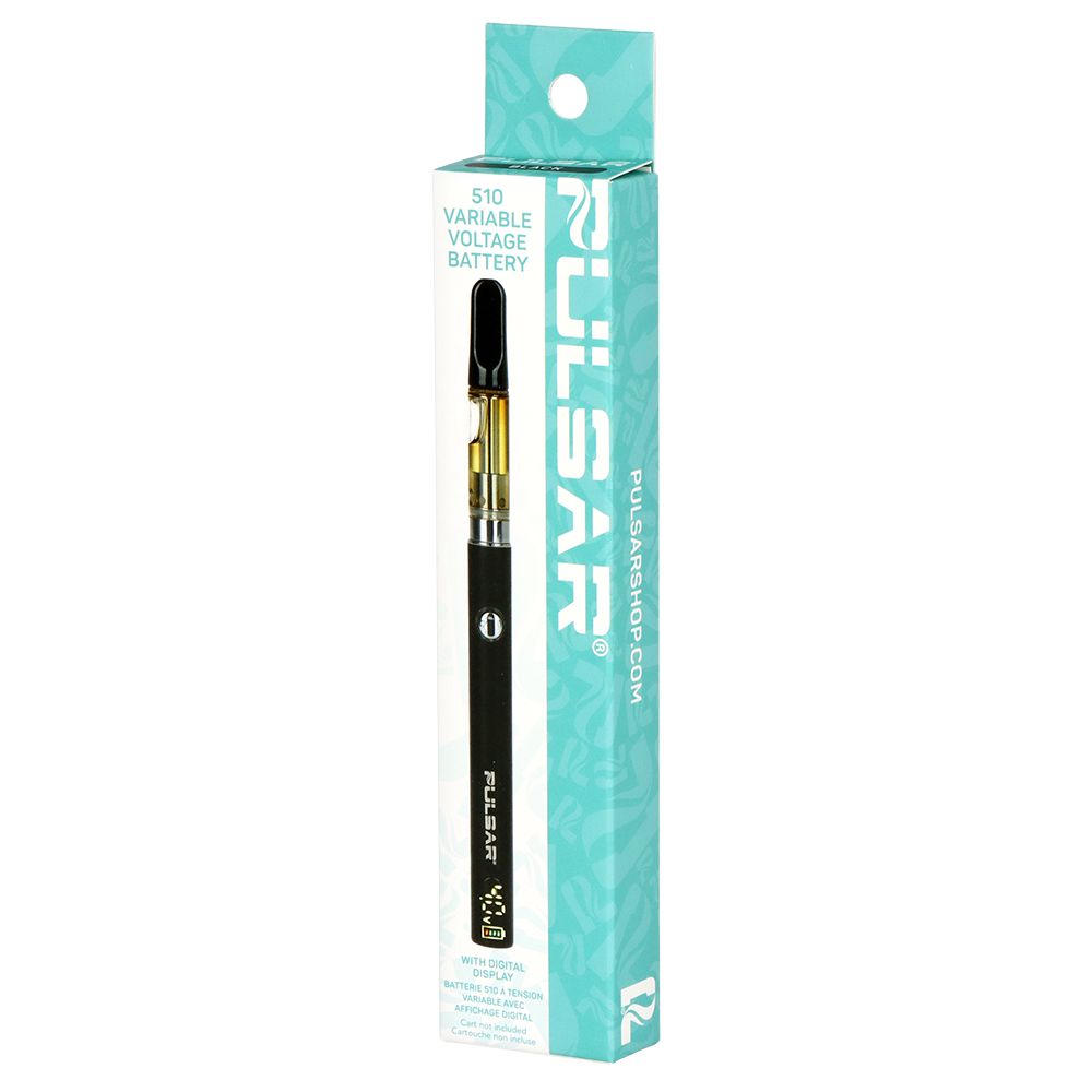 Pulsar Digital Display Slim Variable Voltage 510 Vape Battery | 400mAh - Discreet Smoker