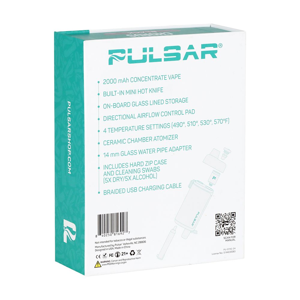 Pulsar Chorus Concentrate Vaporizer + Mini Hot Knife | 2000mAh - Discreet Smoker