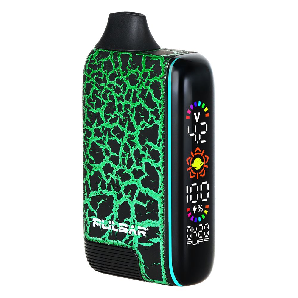 Pulsar 510 DL 5.0 Precision Voltage Control LCD Screen Vape Bar | Crackle Series | 1000mAh - Discreet Smoker