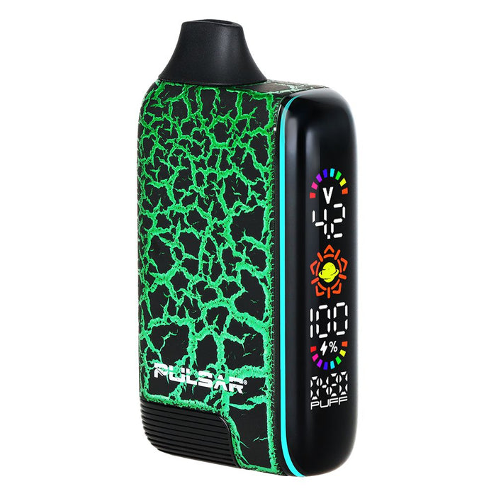 Pulsar 510 DL 5.0 Precision Voltage Control LCD Screen Vape Bar | Crackle Series | 1000mAh, Earth Root