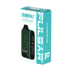 Pulsar 510 DL 5.0 Precision Voltage Control LCD Screen Vape Bar | Crackle Series | 1000mAh - Discreet Smoker