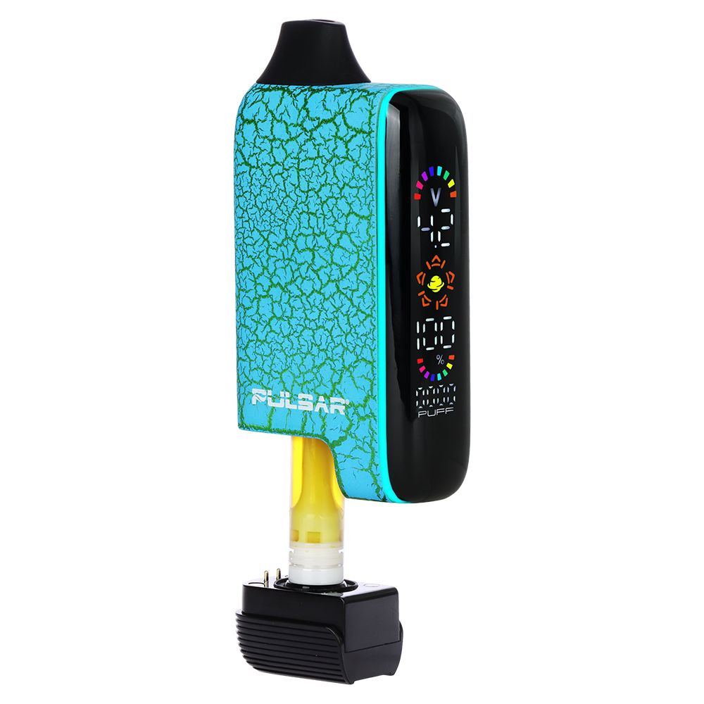 Pulsar 510 DL 5.0 Precision Voltage Control LCD Screen Vape Bar | Crackle Series | 1000mAh - Discreet Smoker