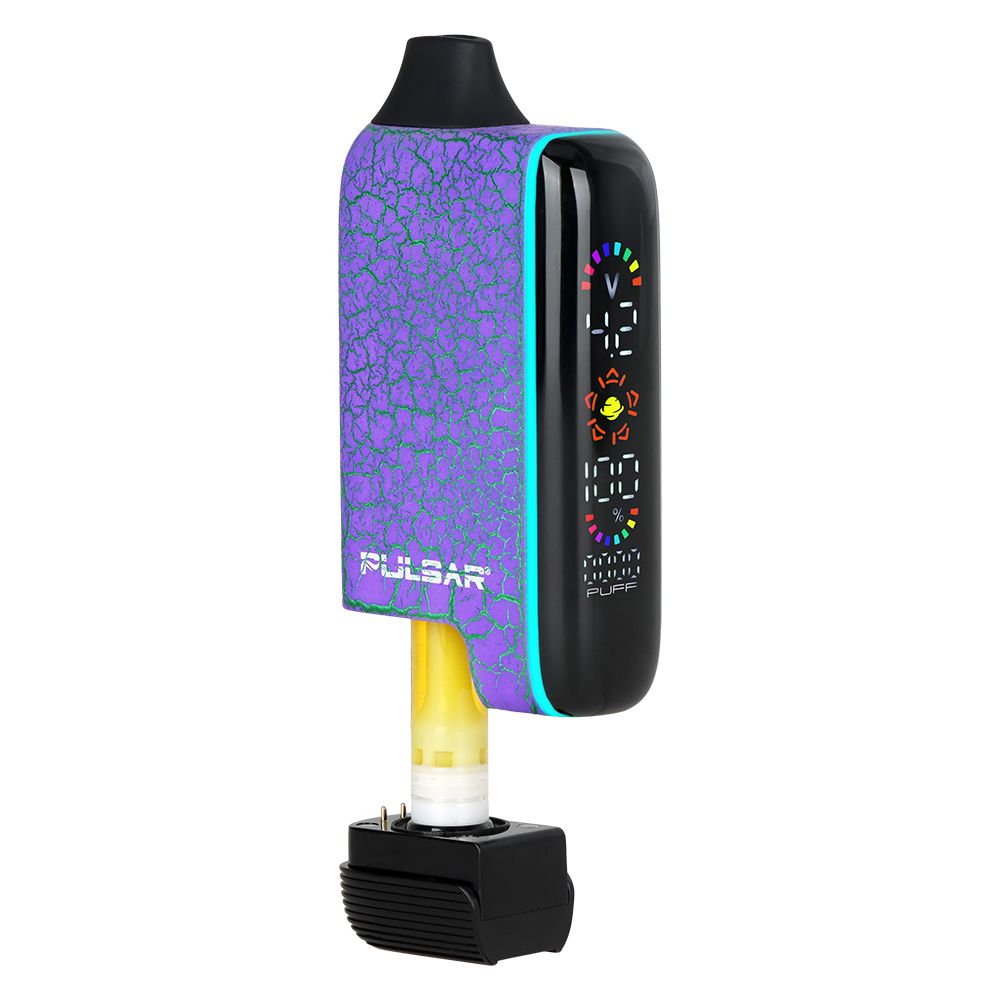Pulsar 510 DL 5.0 Precision Voltage Control LCD Screen Vape Bar | Crackle Series | 1000mAh - Discreet Smoker