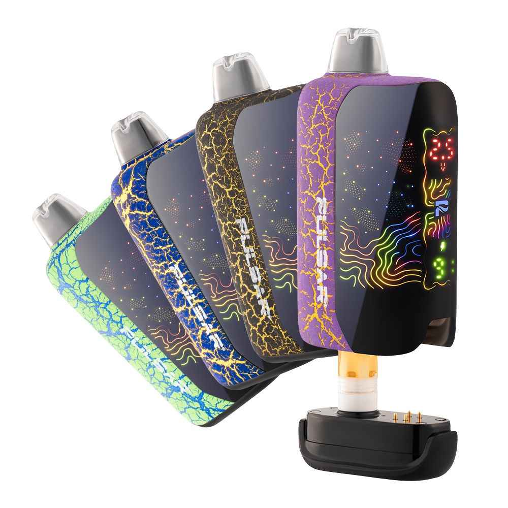 Pulsar 510 DL 6.0 Precision Voltage Control LCD Screen Vape Bar | Crackle Series | 1000mAh - Discreet Smoker