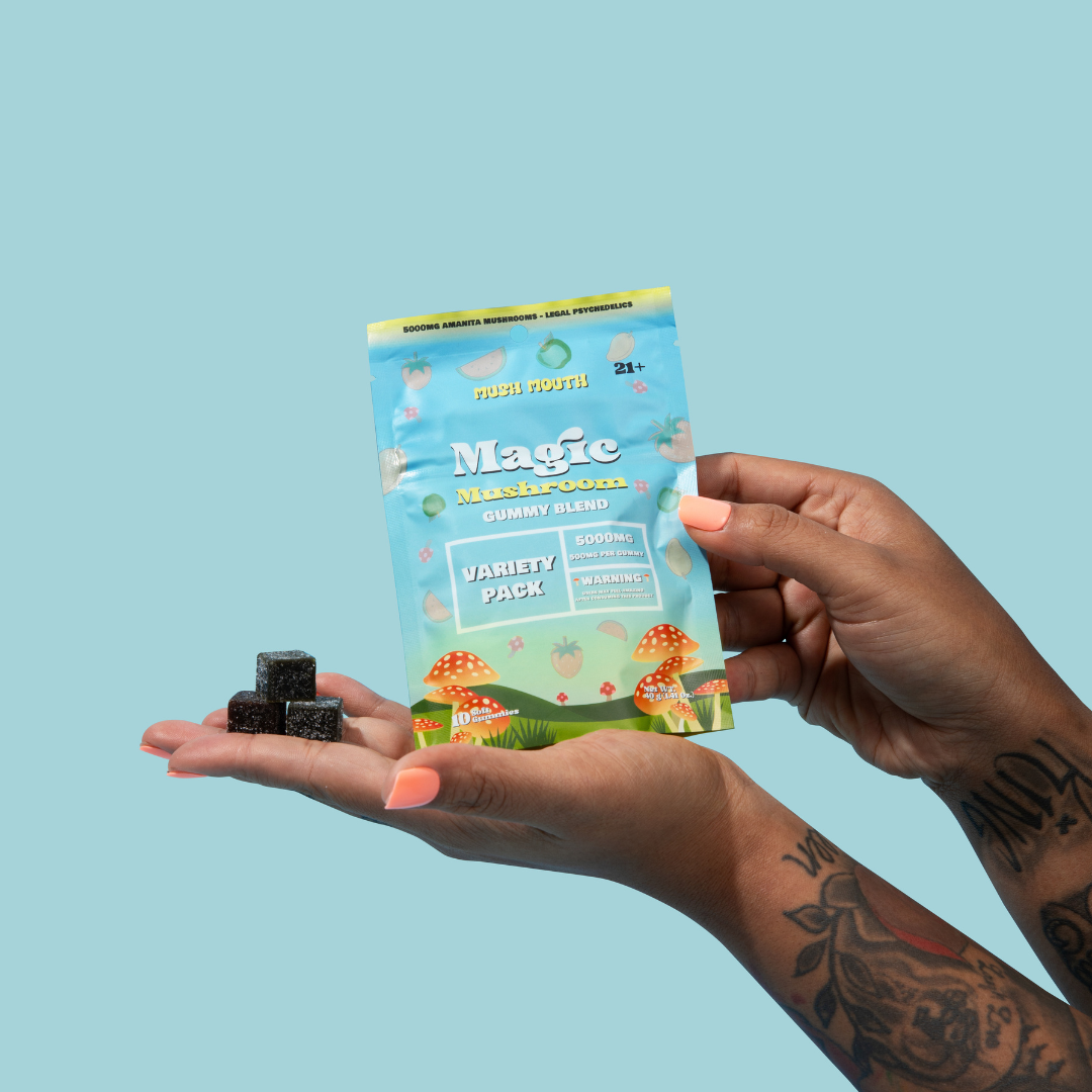 Amanita Muscaria Mushroom Gummies 5000mg - Discreet Smoker