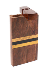 Indian Rosewood Dugout “Inlay Vault” – 4″ - Discreet Smoker