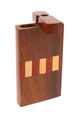 Indian Rosewood Dugout “Inlay Vault” – 4″ - Discreet Smoker