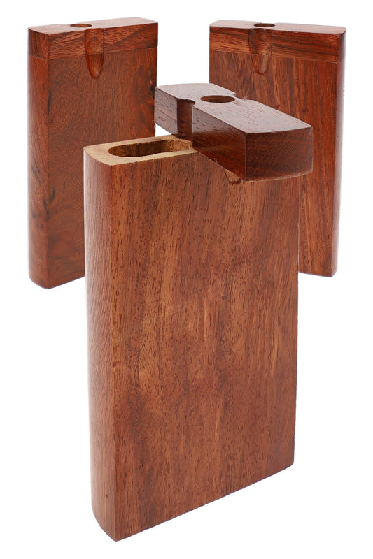 4″ Dark Wood Dugout - Discreet Smoker