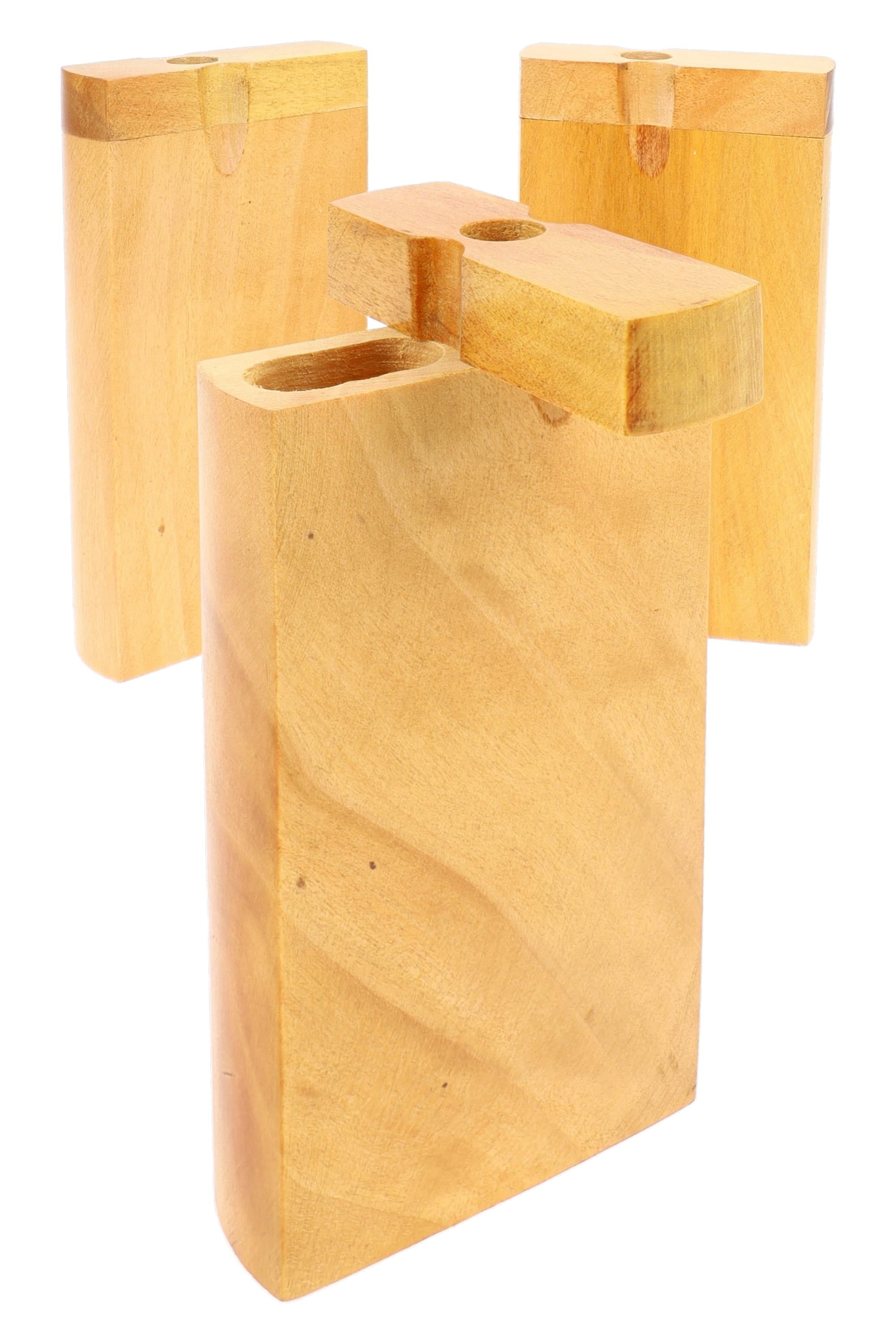 4″ Light Wood Dugout - Discreet Smoker