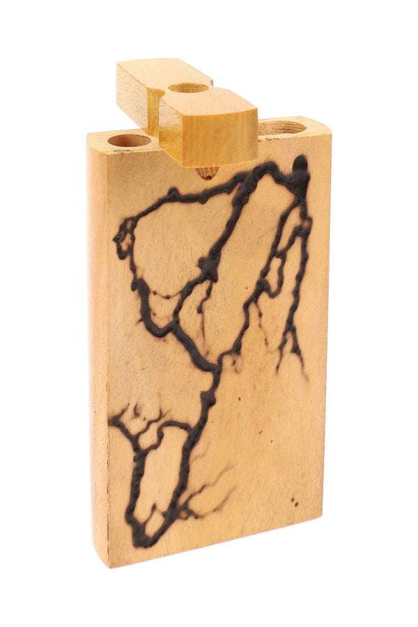 Wood Dugout “Lightning Grain” – Shocked Grain – 4″ - Discreet Smoker