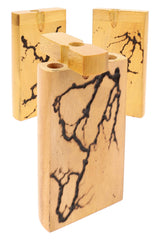 Wood Dugout “Lightning Grain” – Shocked Grain – 4″ - Discreet Smoker