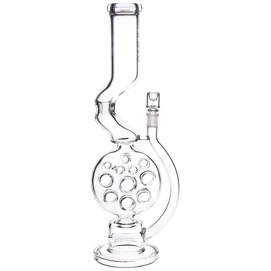 Pulsar Swiss Perc Kink Neck Glass Water Pipe - 18" / 14mm F - Discreet Smoker
