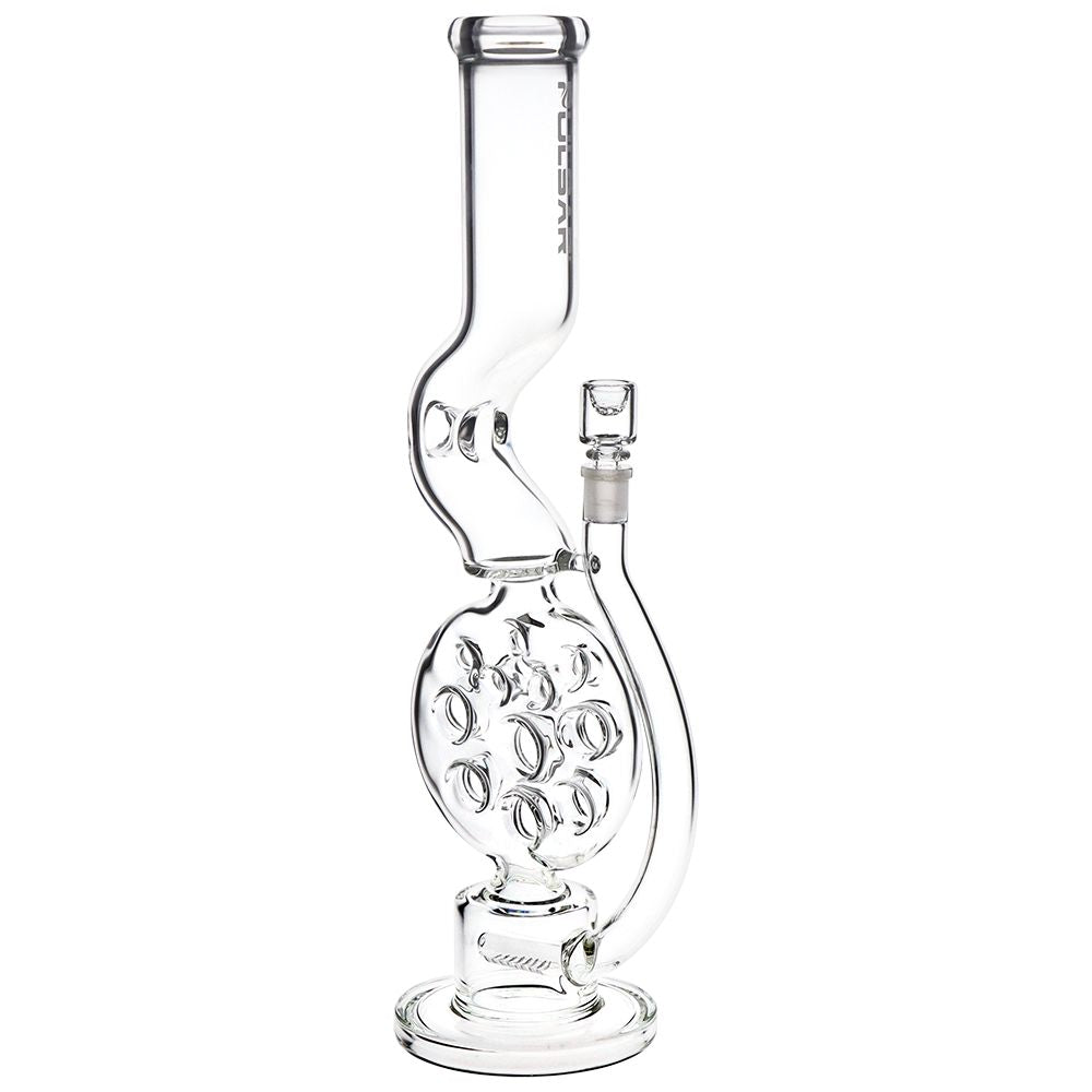 Pulsar Swiss Perc Kink Neck Glass Water Pipe - 18" / 14mm F - Discreet Smoker