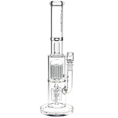 Pulsar Double Chamber Rocket Perc Chugger Glass Water Pipe - 15.25" / 14mm F