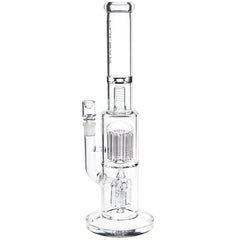 Pulsar Double Chamber Rocket Perc Chugger Glass Water Pipe - 15.25" / 14mm F