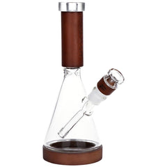 Pulsar Wood on Glass Beaker Water Pipe - 10.75" / 14mm F
