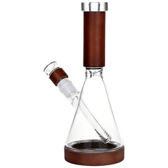 Pulsar Wood on Glass Beaker Water Pipe - 10.75" / 14mm F
