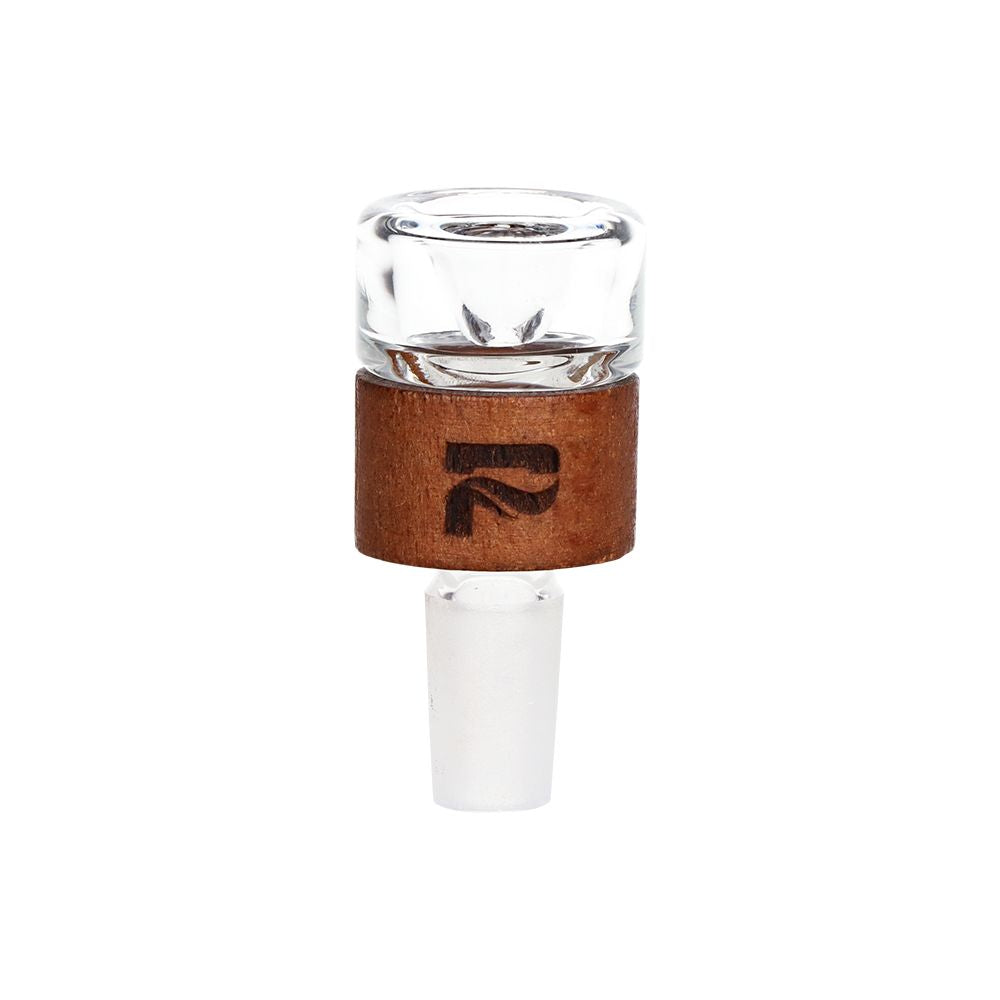 Pulsar Wood on Glass Straight Tube Water Pipe - 14.25" / 14mm F - Discreet Smoker