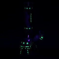 Pulsar Uncle Eagle Sam Beaker Glass Water Pipe - 9.75" / 14mm F