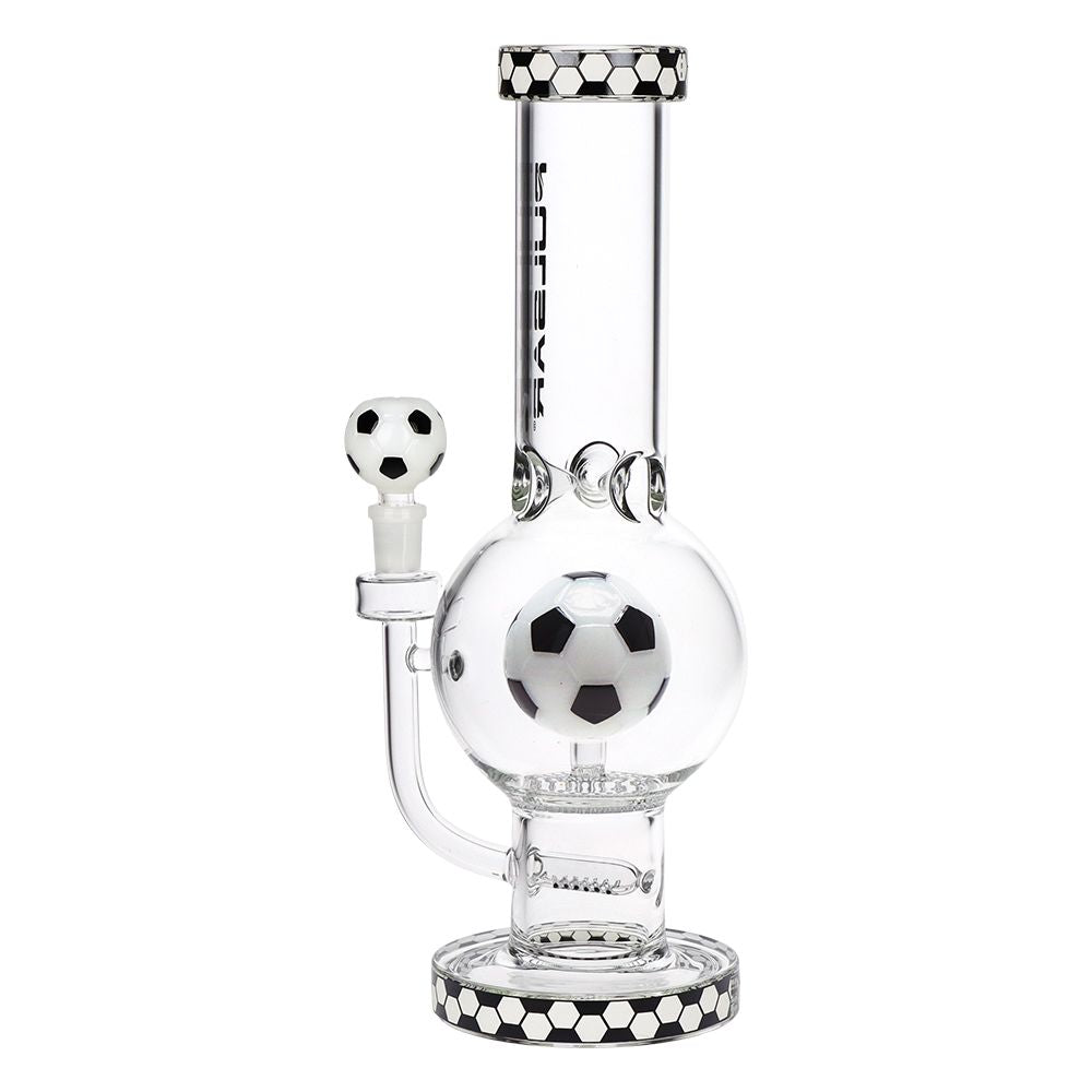 Pulsar Soccer Celebration Bubble Base Glass Water Pipe - 12.6" / 14mm F - Discreet Smoker