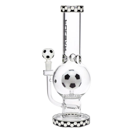 Pulsar Soccer Celebration Bubble Base Glass Water Pipe - 12.6" / 14mm F - Discreet Smoker
