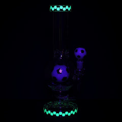Pulsar Soccer Celebration Bubble Base Glass Water Pipe - 12.6" / 14mm F - Discreet Smoker