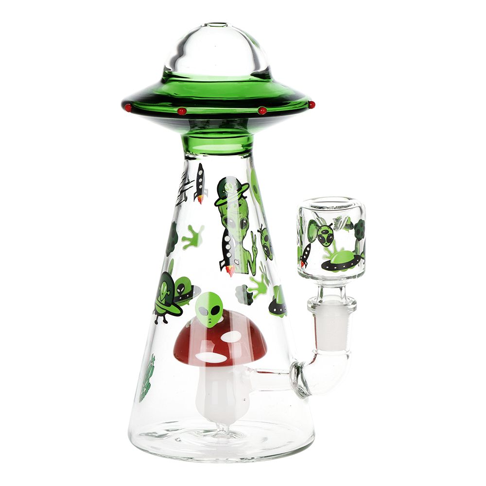 SeshGear Interstellar Trip Glass Water Pipe - 7.25" / 14mm F - Discreet Smoker