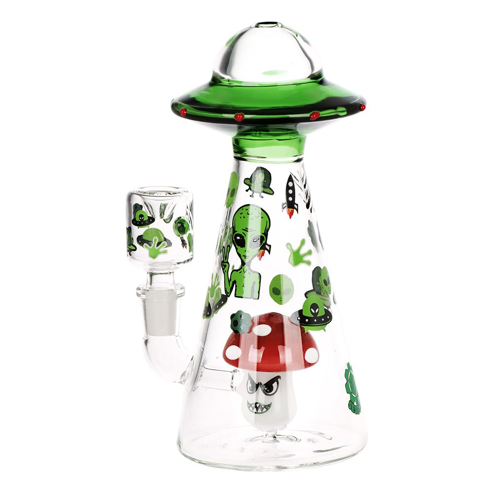 SeshGear Interstellar Trip Glass Water Pipe - 7.25" / 14mm F - Discreet Smoker