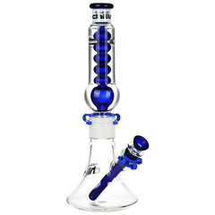 Pulsar Chillr Glycerin Beaker Glass Water Pipe - 13" / 14mm F / Blue